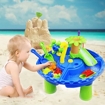 Столик с песком | Инновационный столик с водой для малышей 1-3 лет | 22 комплекта столов для занятий с водой и песком для малышей